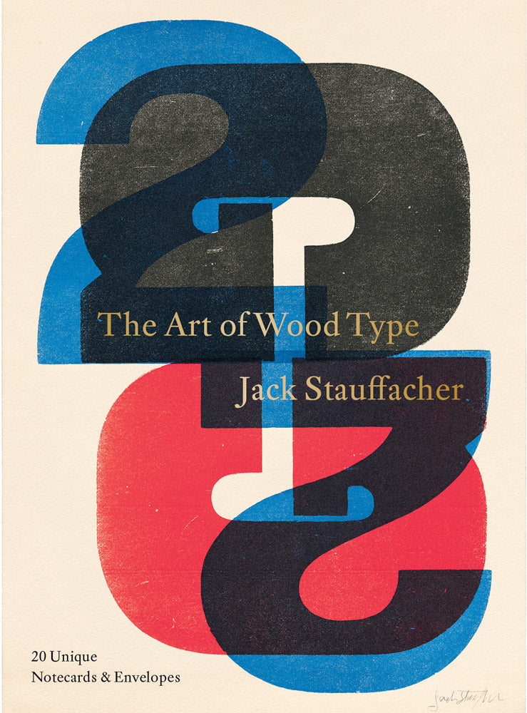 Jack Stauffacher: The Art of Wood Type: 20 Unique Notecards & Envelopes  cover