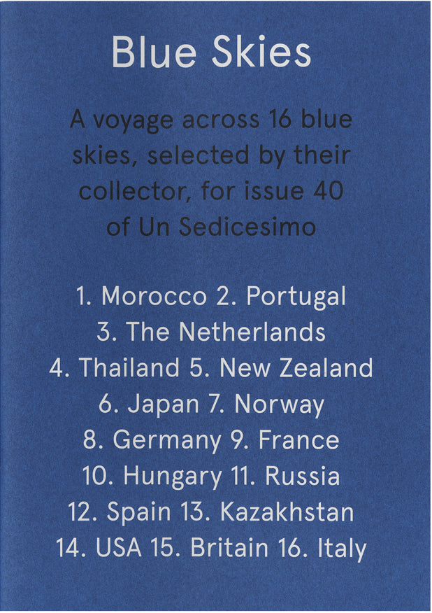 Sedicesimo 40: Blue Skies cover