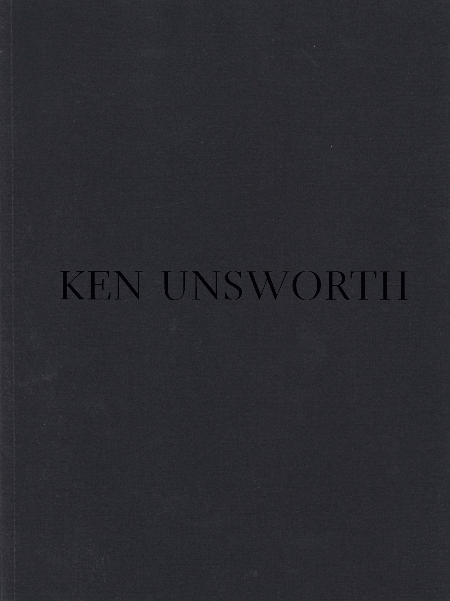 Ken Unsworth: a survey of projects 1975-1998 cover