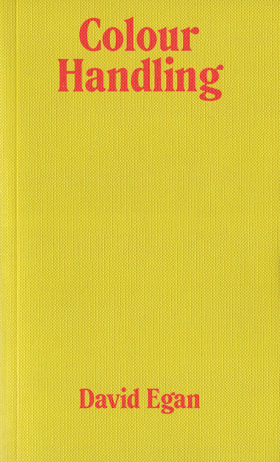 David Egan: Colour Handling cover