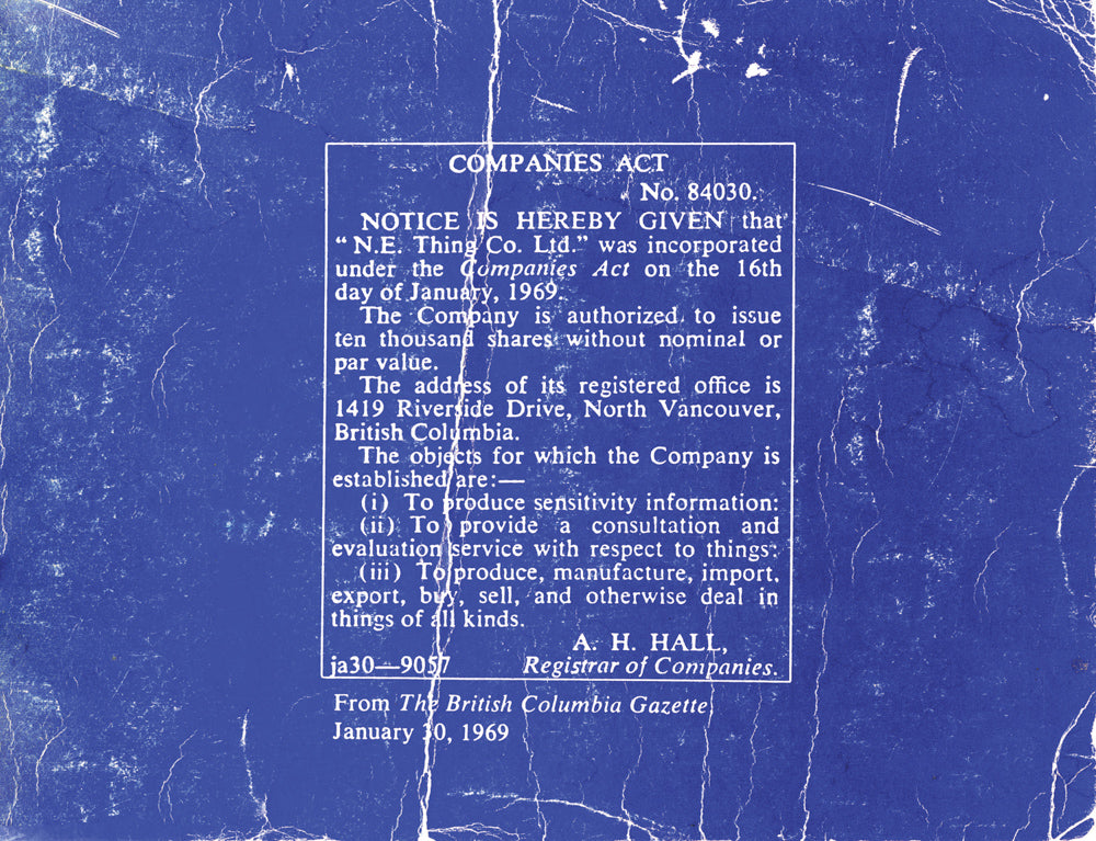 N.E. Thing Co.: Companies Act (Volume 1) cover