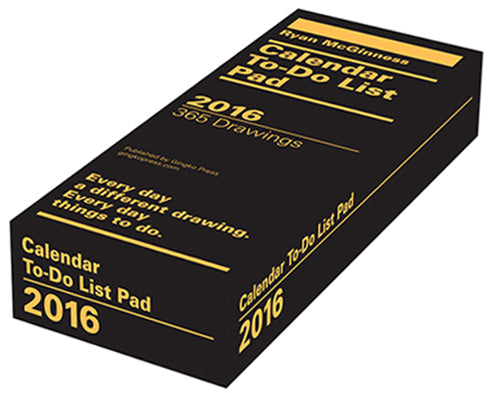 Ryan McGinness 2016 To-Do List Calendar Pad cover