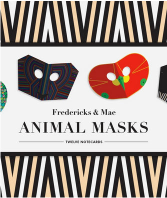 Fredericks & Mae Animal Mask Notecards cover