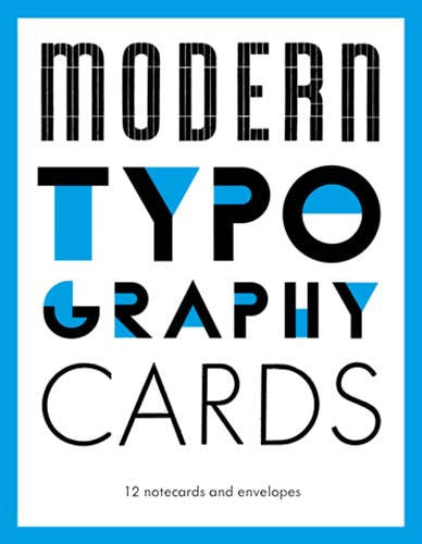 Modern Typography Notecards cover