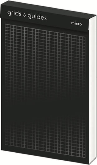 Grids & Guides Micro (Black): A Pocket Size Notebook cover