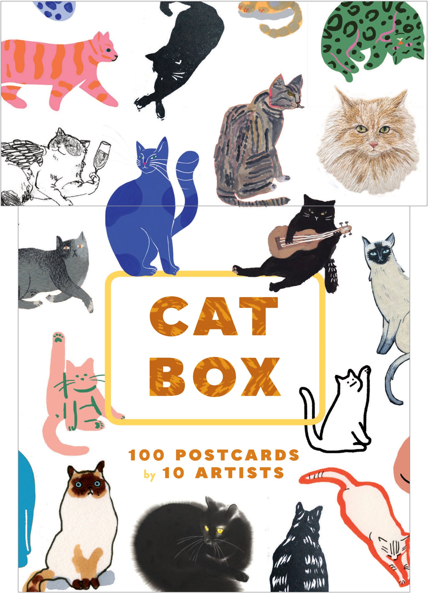 Cat Box: 100 Postcards by 10 Artists cover