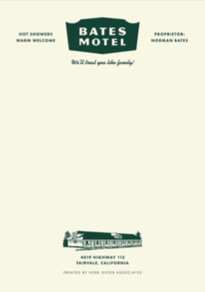 Bates Motel Notepad (Psycho) cover