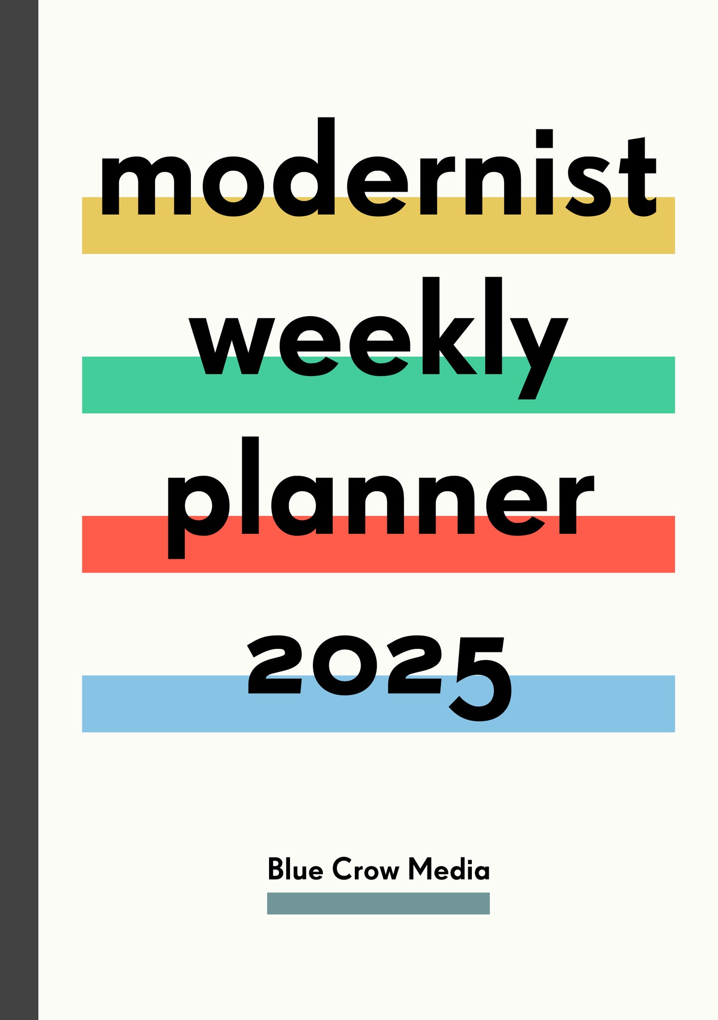 Modernist Weekly Planner 2025 cover