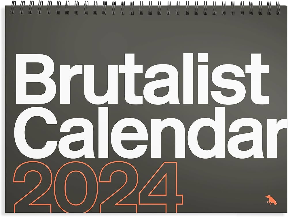 Brutalist Calendar 2024 cover