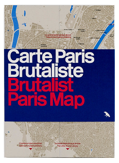 Brutalist Paris Map cover