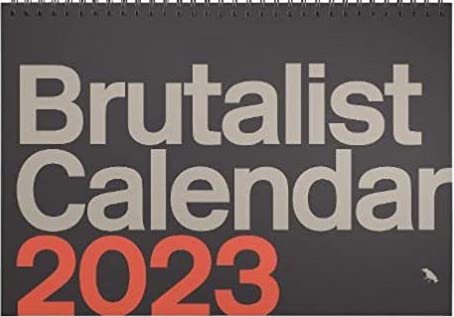 Brutalist Calendar 2023 cover