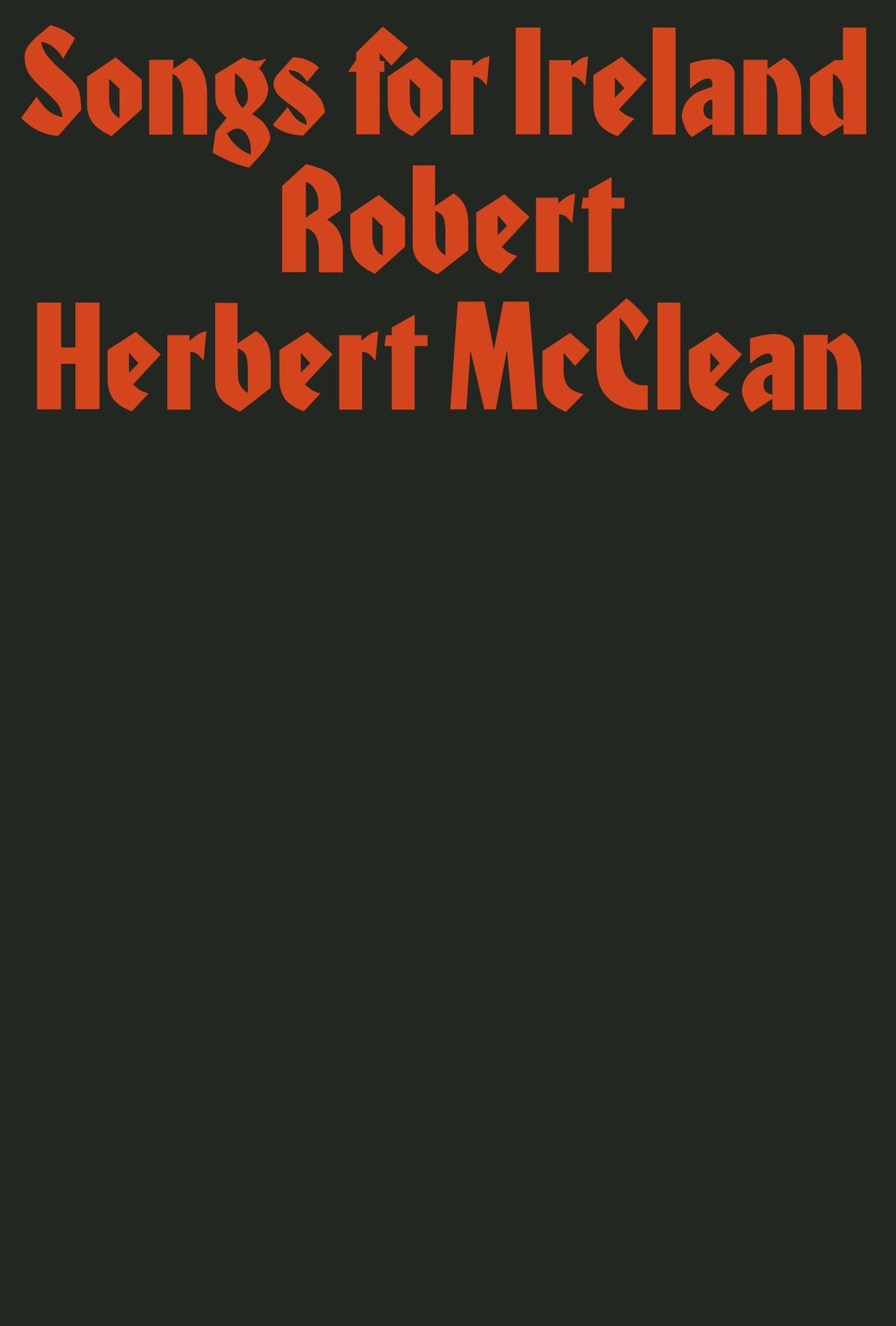 Songs for Ireland cover