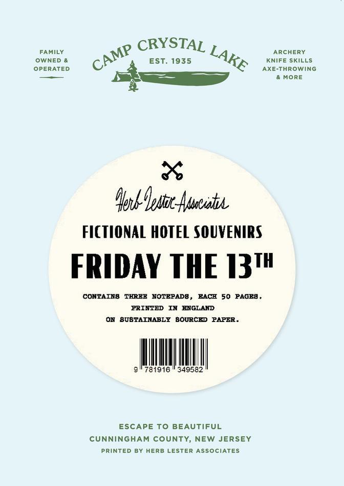 Camp Crystal Lake Notepad: Friday the 13th cover