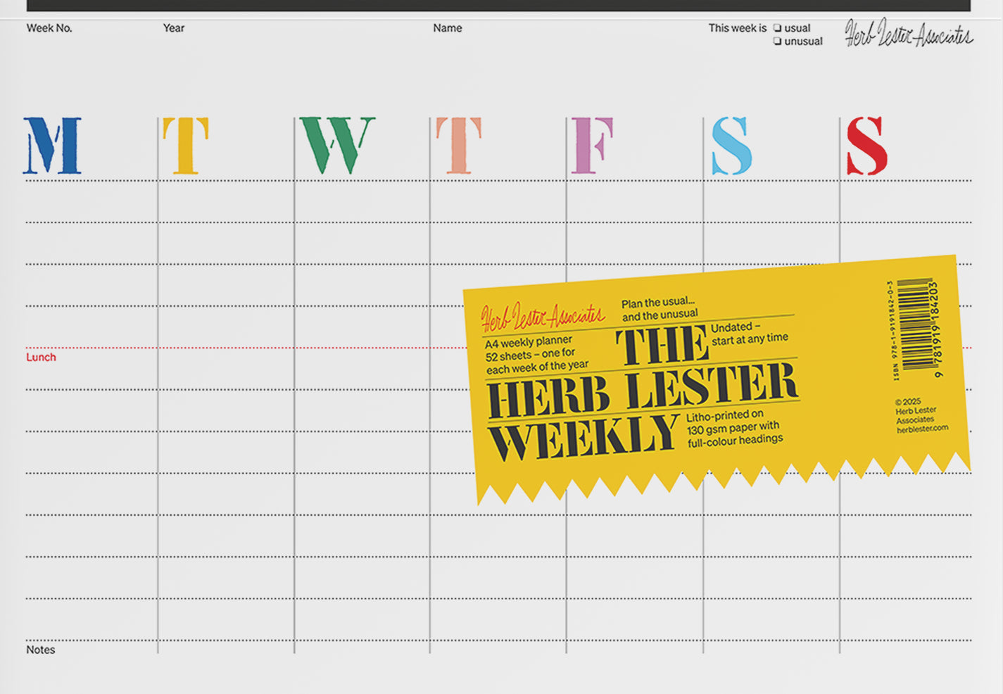 Herb Lester Weekly Desk Planner cover