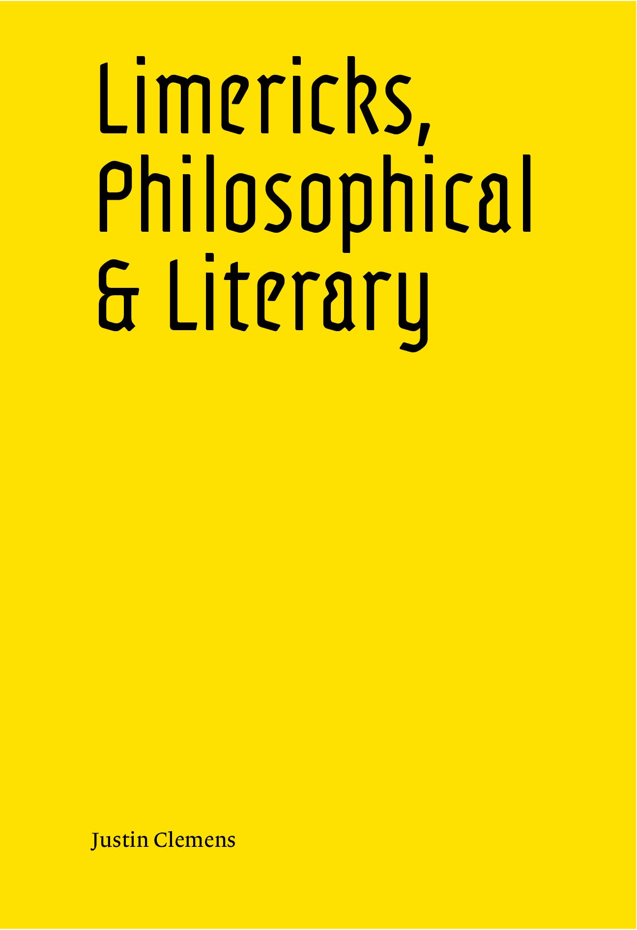 Limericks, Philosophical & Literary cover