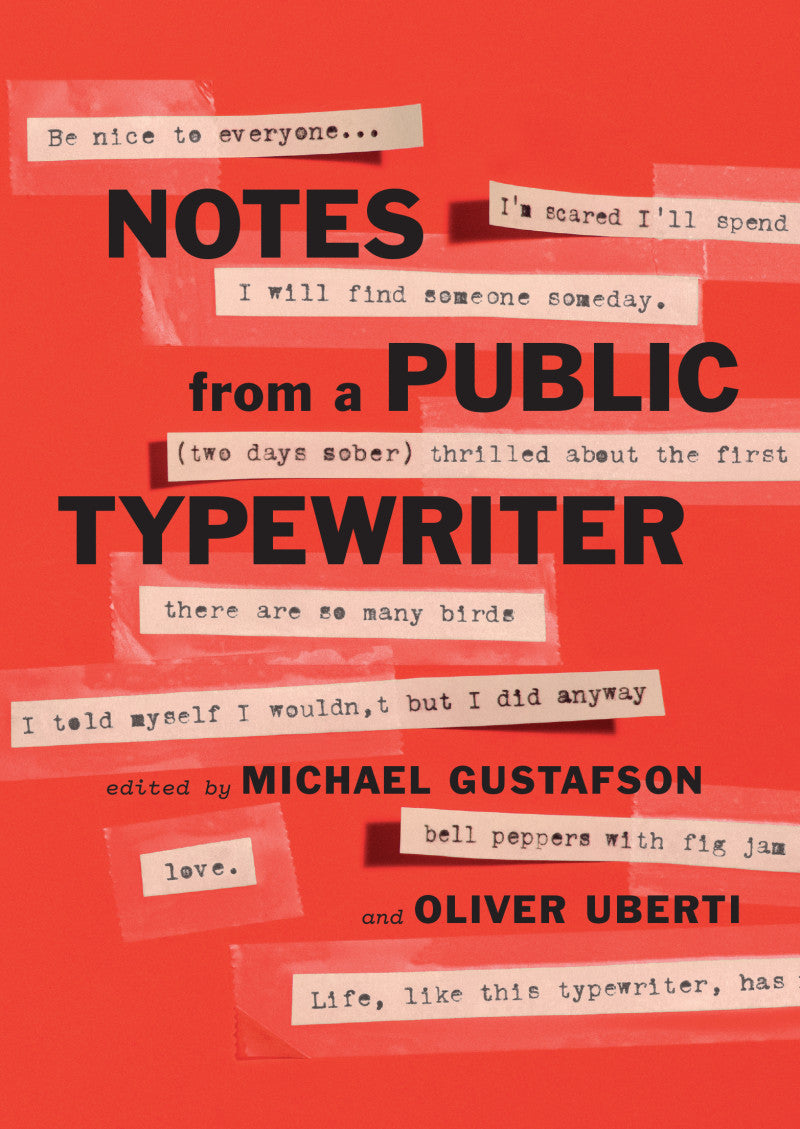 Notes From a Public Typewriter NON BOOK-TRADE CUSTOMERS ONLY cover