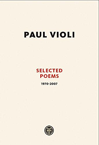 Paul Violi: Selected Poems 1970-2007 PB cover