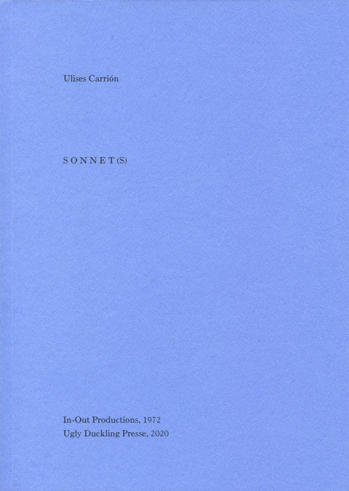 SONNET(S) cover