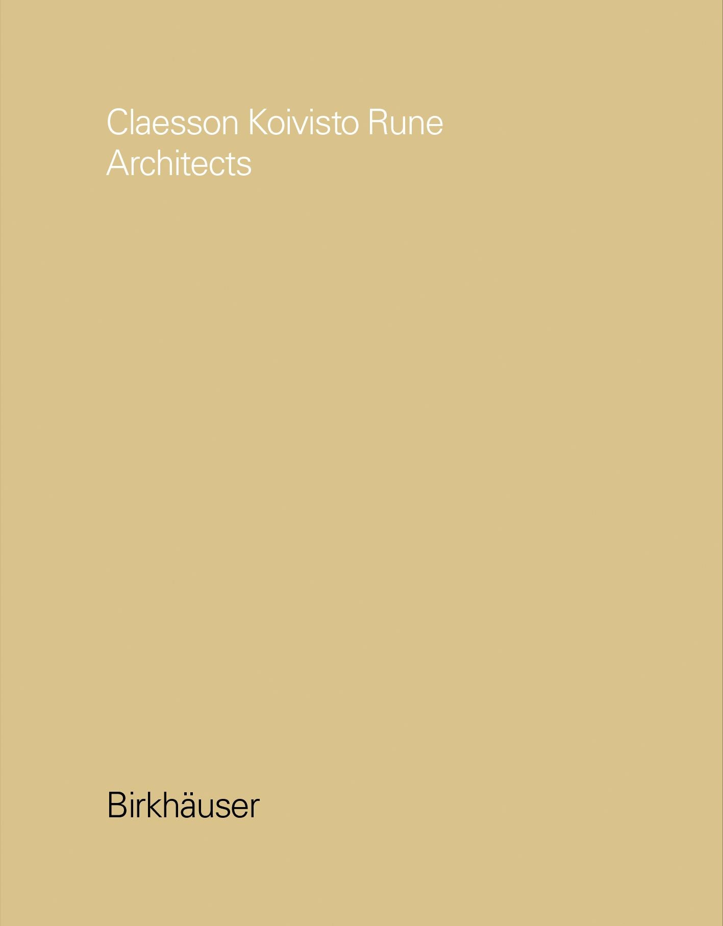 Claesson Koivisto Rune Architects cover