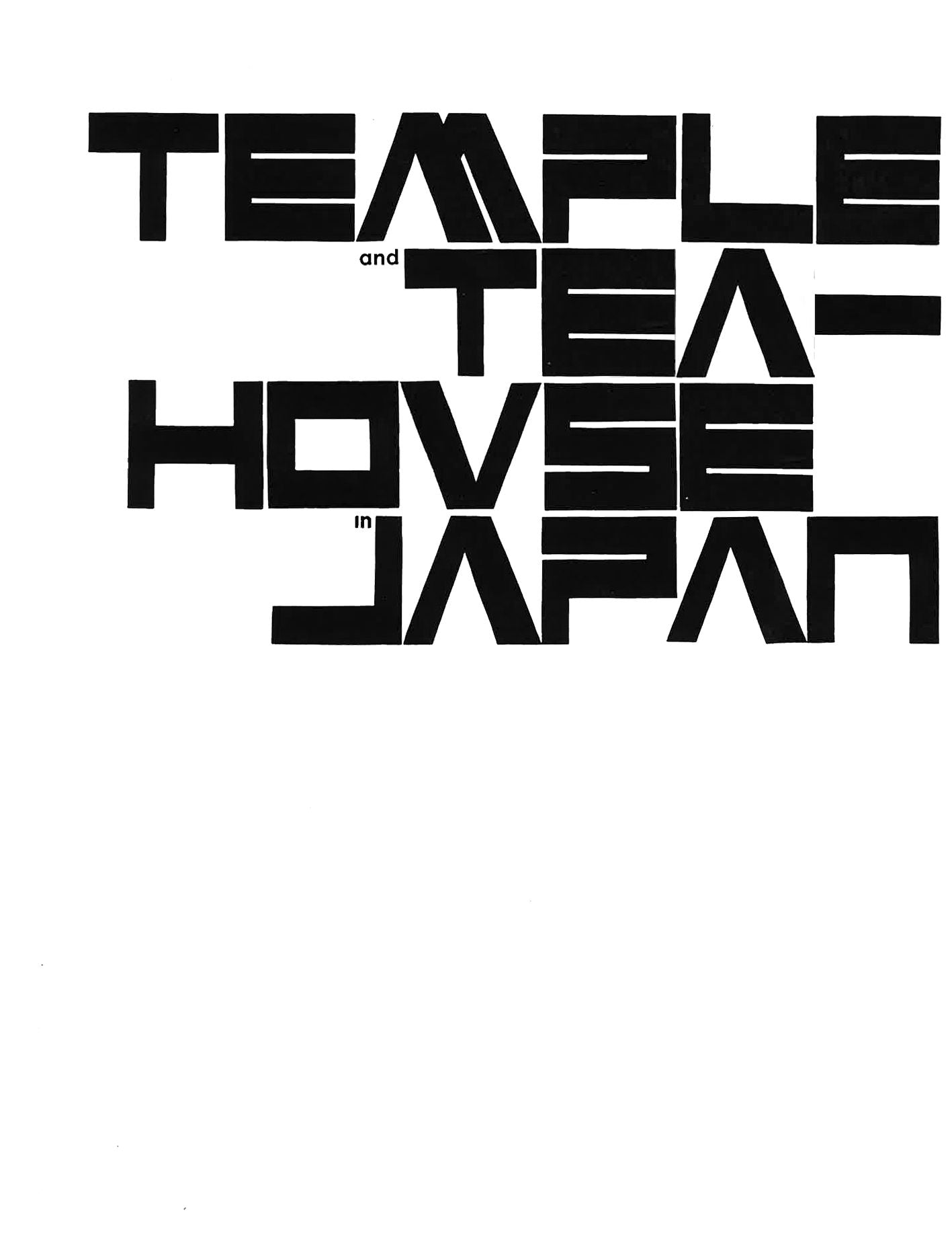 Temple and Teahouse in Japan (HB edition) cover