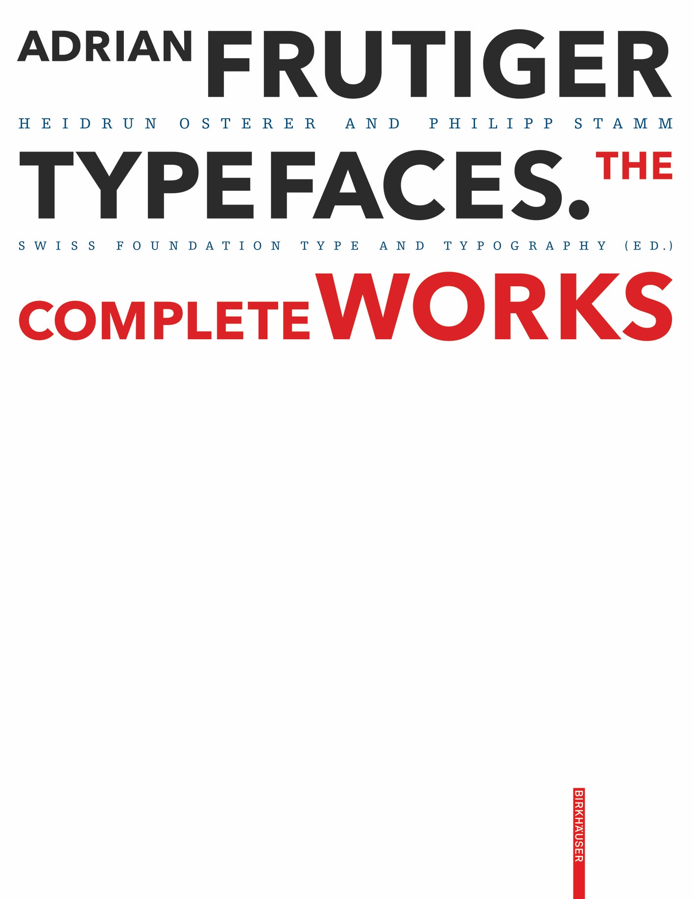 Adrian Frutiger – Typefaces: The Complete Works NEW 3RD EDITION cover