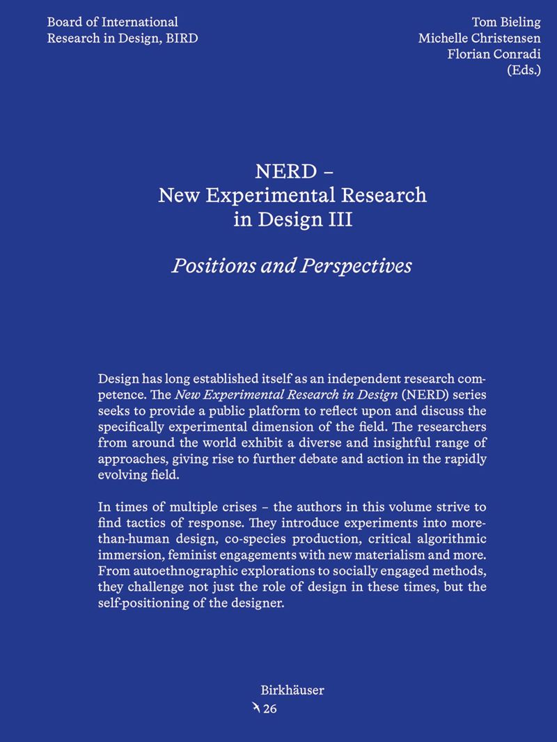 NERD – New Experimental Research in Design III cover