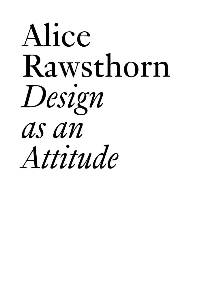 Design as an Attitude cover