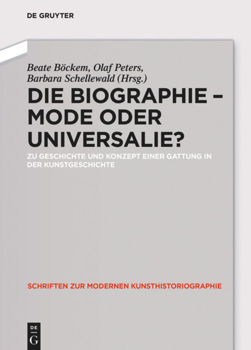 Biographie, Die: Mode oder Universalie? cover