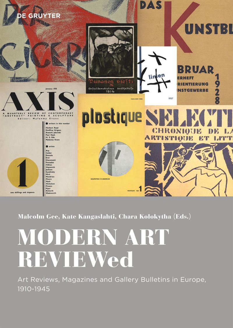 MODERN ART REVIEWed: Art reviews, magazines and journals in Europe 1910–1945 cover