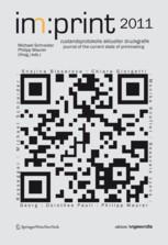 Im:print 2011. journal for the state of current printmaking cover