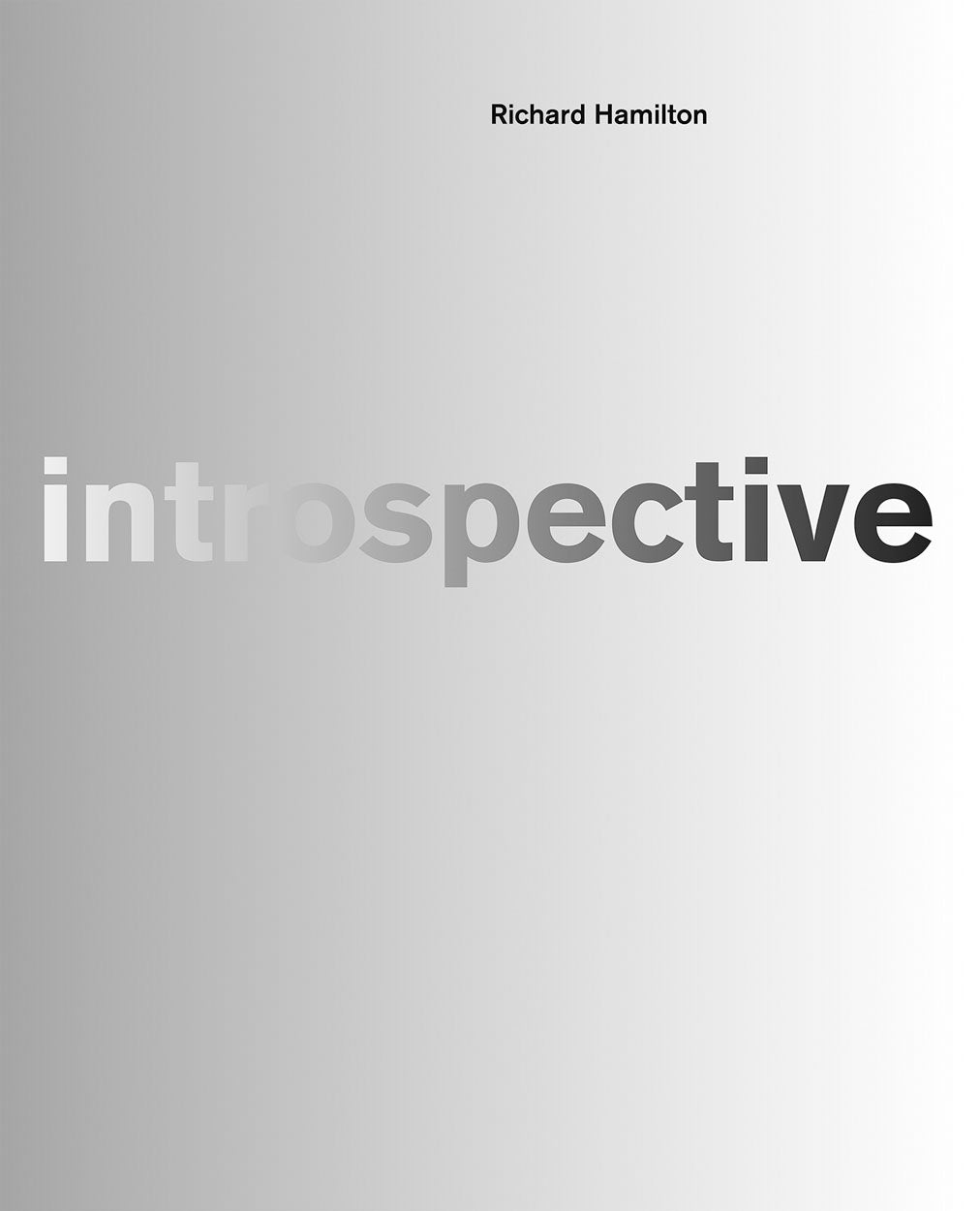 Richard Hamilton: Introspective cover