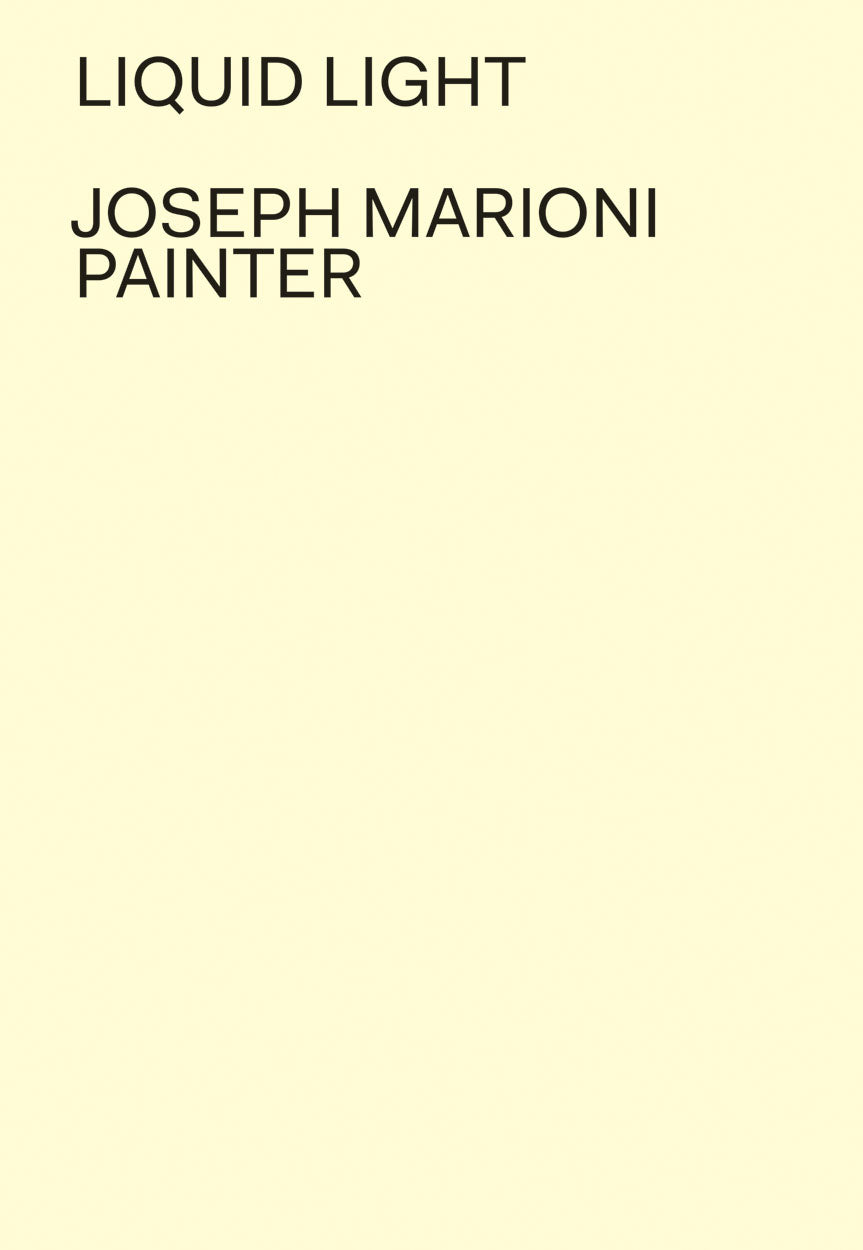 Joseph Marioni: Painter cover