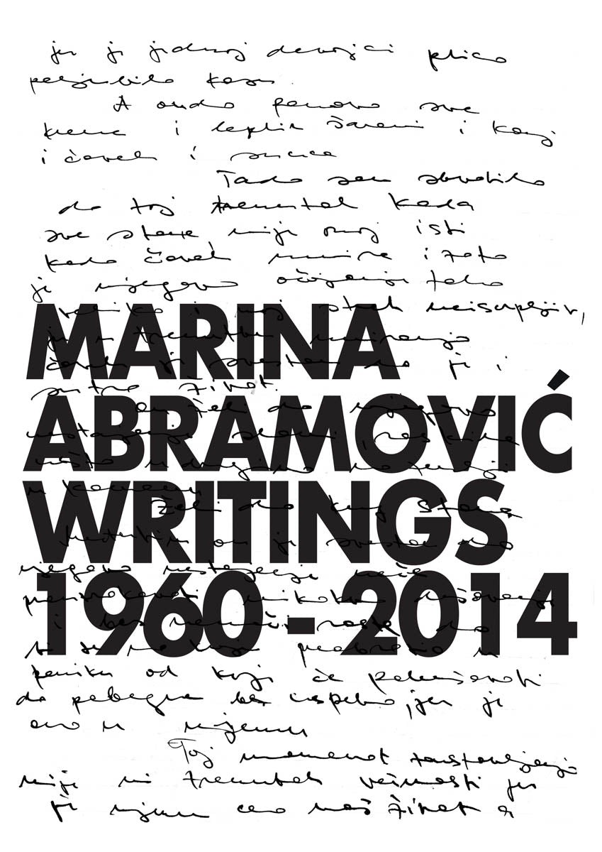 Marina Abramovic: Writings 1960-2014 cover