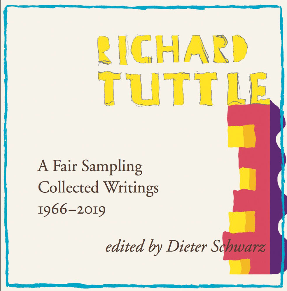 Richard Tuttle: A Fair Sampling cover