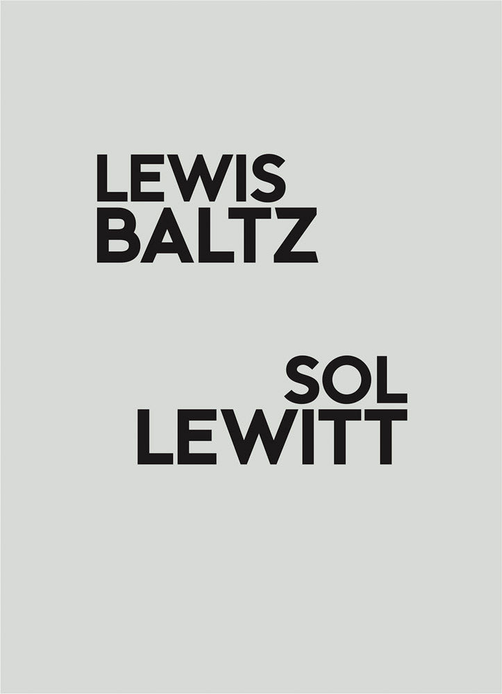 Lewis Baltz / Sol LeWitt cover