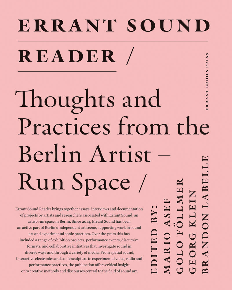 Errant Sound Reader  cover
