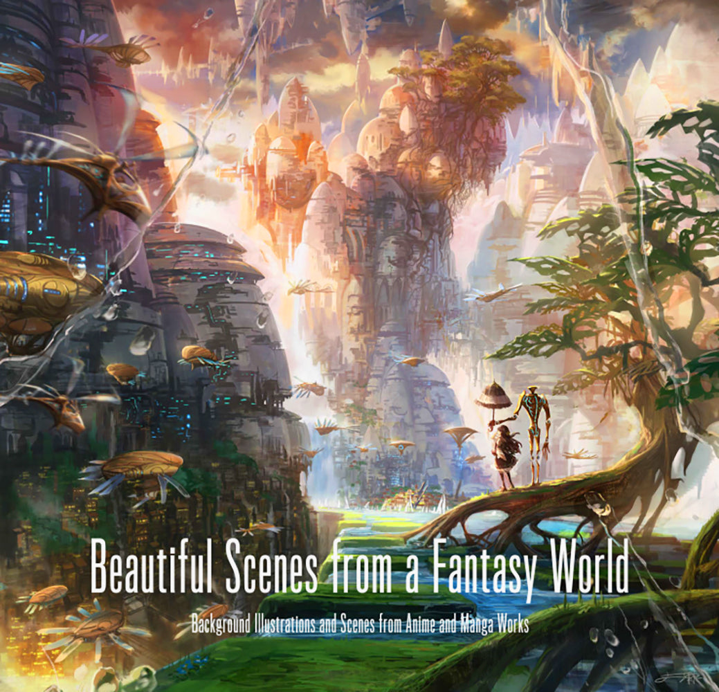 Beautiful Scenes from a Fantasy World (Japanese-English bilingual) cover