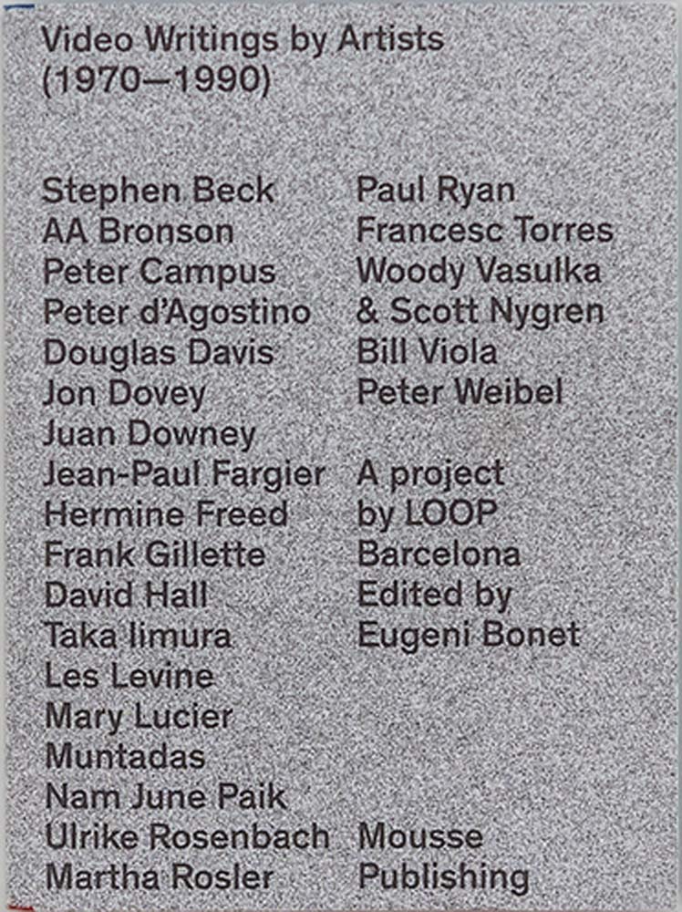 Video Writings by Artists cover