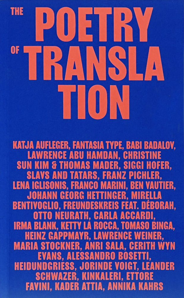 Poetry of Translation, the cover