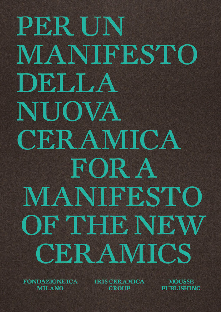 For a Manifesto of the New Ceramics cover