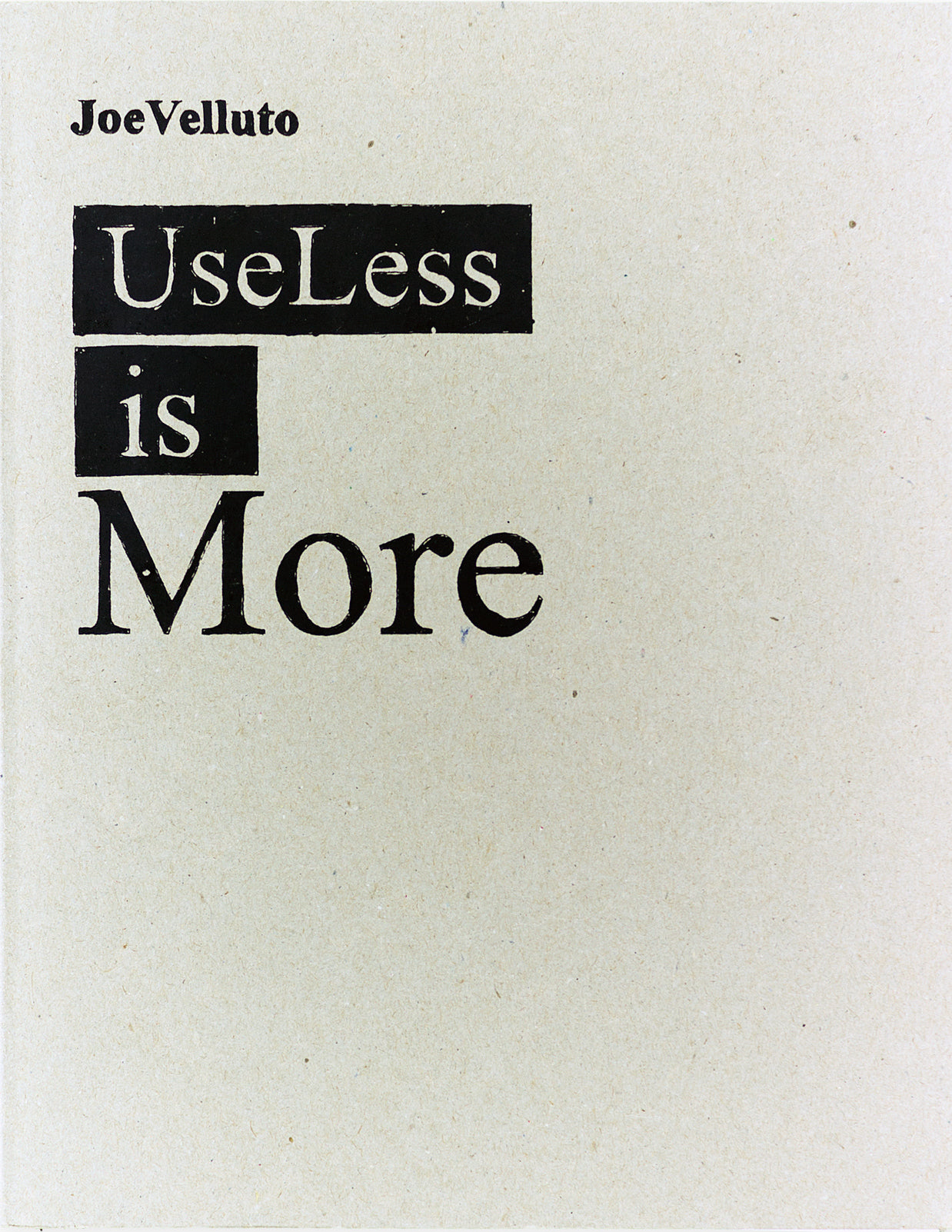 Useless is More cover