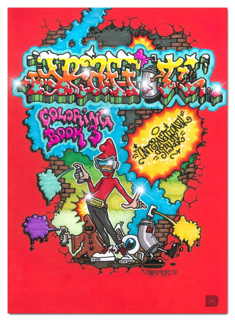 Graffiti Colouring Book 3 cover