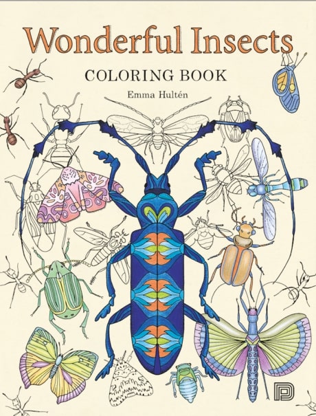 Wonderful Insects Coloring Book cover