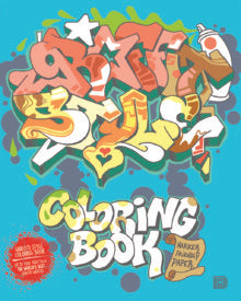 Graffiti Style Coloring Book cover