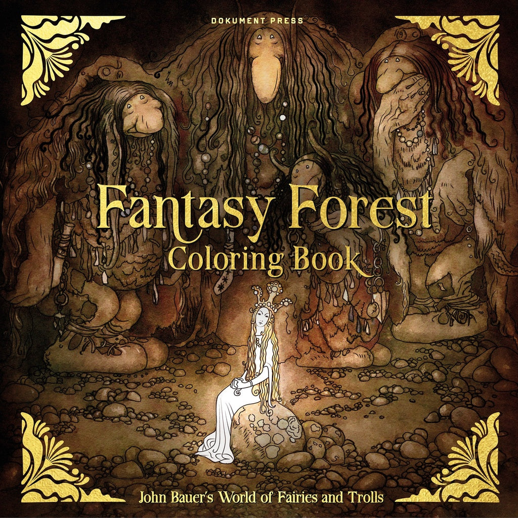 Fantasy Forest Coloring Book cover
